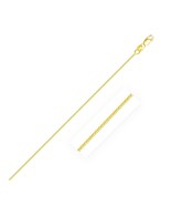 10k Solid Yellow Gold Curb Chain Necklace (1mm) 16&quot; 18&quot; 20&quot; Length - $2,358.99 MXN+