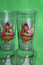 Universal Studio&#39;s Volcano Bay 4 Piece Plastic Souvenir Glasses Drinkwar... - £19.43 GBP
