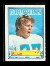 Vintage 1983 TOPPS Football Trading Card #312 AJ DUHE Miami Dolphins - £3.87 GBP