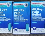 WALGREENS All Day Pain Relief Naproxen Sodium Capsules 220 mg, 20 Count ... - $18.81