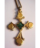 Alva Museum Replicas Golden Byzantine Greek Green Enamel Cross - €25,70 EUR