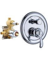 3-Way Shower Diverter Valve Replacement, Pressure Balancing Hidden 3 Out... - $108.99 CAD