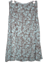 Jones Wear Women&#39;s Size 10P 10 Petite Skirt Teal Blue &amp; Black Side Zip - £14.33 GBP