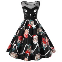 Plus Size Christmas Kitten Dress - £31.01 GBP
