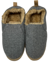 Women's Faux Felt Non-Slip Memory Foam Indoor House Shoes Ash Gray Sz. 9 - 10 image 3