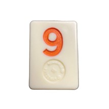 Pressman Rummikub Orange 9 Tile Original Replacement Game Piece Smooth Back u - £5.51 GBP