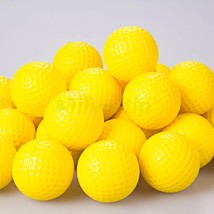 Free Shipping New 30pcs / pack Yellow PU Foam Golf Balls Sponge  Indoor Outdoor  - £90.05 GBP