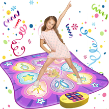 Dance Mat Toys for Girls Ages 3-10 | Dance Pad with LED Lights, Adjustable Volum - £34.16 GBP