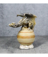 Solar Galaxy Planet Saturn Terrestrial Guardian Brown Sand Dragon Figurine - $50.24 CAD