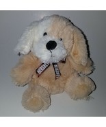 Hershey&#39;s Tan Puppy Dog Plush Lovey 6&quot; Stuffed Toy Gift Brown Bow Galeri... - £10.03 GBP