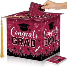 Graduation Party Supplies Congrats Card Box Advice Wishes Cards Graduation Cap S - £15.98 GBP