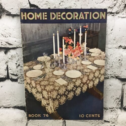 Home Decoration Pattern Book No. 76 The Spool Cotton Company Vintage 1936 - $19.79