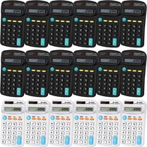 18 Pieces Pocket Size Mini Calculators, Solar and Battery Operated Small - £26.37 GBP
