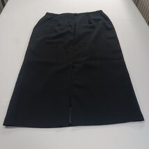 Sag Harbor S43096 Women's Rear Zipper & Slit Black Pencil Skirt Size 16 Waist 34 image 13