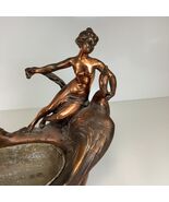 Antique Art Nouveau G. Van de Voorde Figural Metal Jardiniere c1900 - $1,275.00