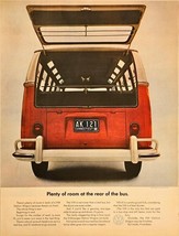 VW Volkswagen Station Wagon seats 8 red room rear of bus-1964 Vintage Pr... - $241.23 MXN