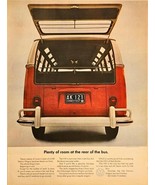 VW Volkswagen Station Wagon seats 8 red room rear of bus-1964 Vintage Pr... - €10,79 EUR