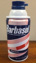 Vintage Barbasol Shaving Cream Beard Buster 11 Oz Red Can Discontinued Faded Can - £31.11 GBP