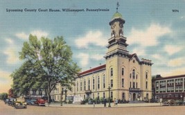 Lycoming County Court House Williamsport Pennsylvania PA Postcard N05 - £2.37 GBP
