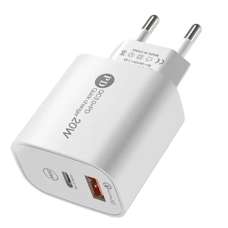 USB Wall Charger PD20W USB A And Type C Fast Charging Block USB Power Cu... - £8.21 GBP+