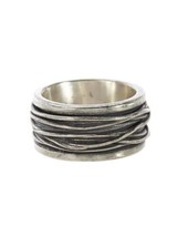 John Varvatos Sterling Silver Wire Band Ring. Sterling Silver  Men’s  Ring. 12 - £301.35 GBP