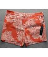 Willi Smith Bermuda Shorts Women&#39;s 8 Multi Floral Cotton Front Pocket Ho... - $454.71 MXN