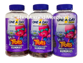 3x One A Day Kids Trolls Complete Multi Gummies 180 each 4/2024 FRESH! - $27.99