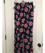 Marvel Captain America Adult Fleece Pajama Pants Sleep Size Medium - £28.27 GBP
