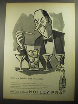 1956 Noilly Prat Vermouth Ad - Cartoon by Peter Arno - Don&#39;t be a faddist - £14.76 GBP
