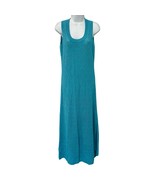 Falconeri Blue Anise Long Crochet Tank Side Slit Midi Dress size M NEW Tags - $119.00