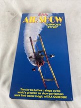 Eaa Airshow Oshkosh Style Vhs Video Tape 90s Airplane Stunt Aviation Oop 60 Mins - $18.69