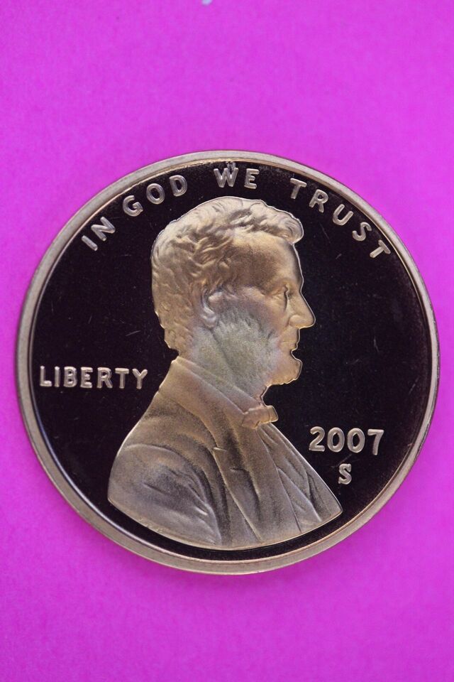 Gem Proof 2007 S Ultra Deep Cameo Lincoln Memorial Cent Same Coin In Pic... - $9.99