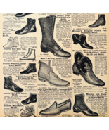 1901 Women&#39;s Men&#39;s Shoes Reproduction Advertisement Sears Footwear DWV12B - €17,04 EUR