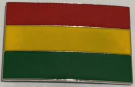 National Flag of Jamaica Rasta Belt Buckle Multi-Colored Western Cowboy ... - £8.73 GBP