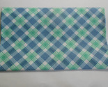 Fat Quarter (new) Backyard Blooms - GREEN &amp; BLUE LINES/SQUARES - £5.94 GBP