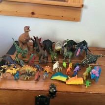 Large Lot of Rubbery Plastic Various Sized Brontosaurus Stegosaurus Dino Dinosau - £16.18 GBP