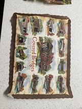 1960&#39;s 1970&#39;s Generic Restaurant Covered Bridges Placemat - $1.12