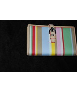 Coach Pocket Photo Album Pink Blue Yellow Red Strips - $61.53 CAD