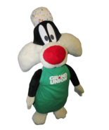 Sylvester The Cat 46&quot;T Lifesize Plush Looney Tunes W/Grand Union Apron &amp;... - $24.75