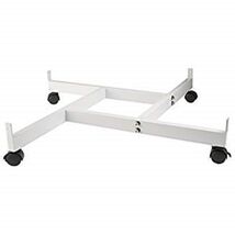 Only Hangers 4-Way Gridwall Panel Base with Casters- White - $34.25