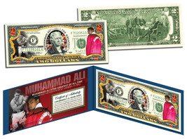 Muhammad Ali &quot;The Greatest&quot; Legal Tender U.S. $2 Bill * Licensed * w/Folio &amp; Coa - £10.94 GBP