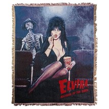 Kreepsville 666 Elvira Mistress of the Dark Popcorn Soft Tapestry Throw ... - £59.67 GBP