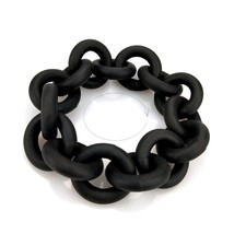 E bracelet rubber bangles for women jewelry fashion body accessories punk black leather thumb200
