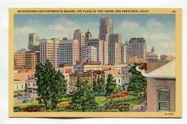 Skyscrapers and Portsmouth Square San Francisco California - £1.58 GBP