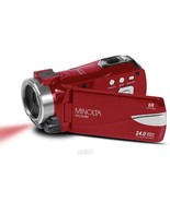 Minolta 1080 HD Night Vision WiFi Camcorder MN200NV-R 24MP 1080P Full HD... - $66.49