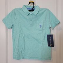 U.S. Polo Assn. Boys SS Polo Shirt Seafoam Green Size XS (4-5) NWT New - $15.98