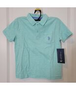 U.S. Polo Assn. Boys SS Polo Shirt Seafoam Green Size XS (4-5) NWT New - $15.98