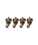4 PIECES Solid Brass Clothes Hanger set 2.5" Vintage Pants Hanger Turtle Motif,  - €32,32 EUR - €81,66 EUR