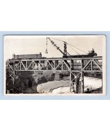 1913 Construction of Union Pacific Railroad Bridge Spokane WA Photograph M5 - $620.00 MXN