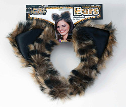 Forum Feline Fantasy Leopard Fur Ears Headband Halloween Costume Accessory 64088 - £3.84 GBP
